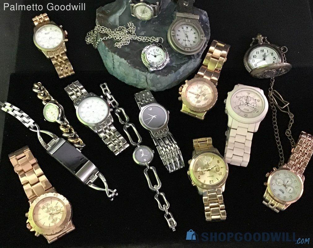 Lot Of 15 Metallic Watches | ShopGoodwill.com
