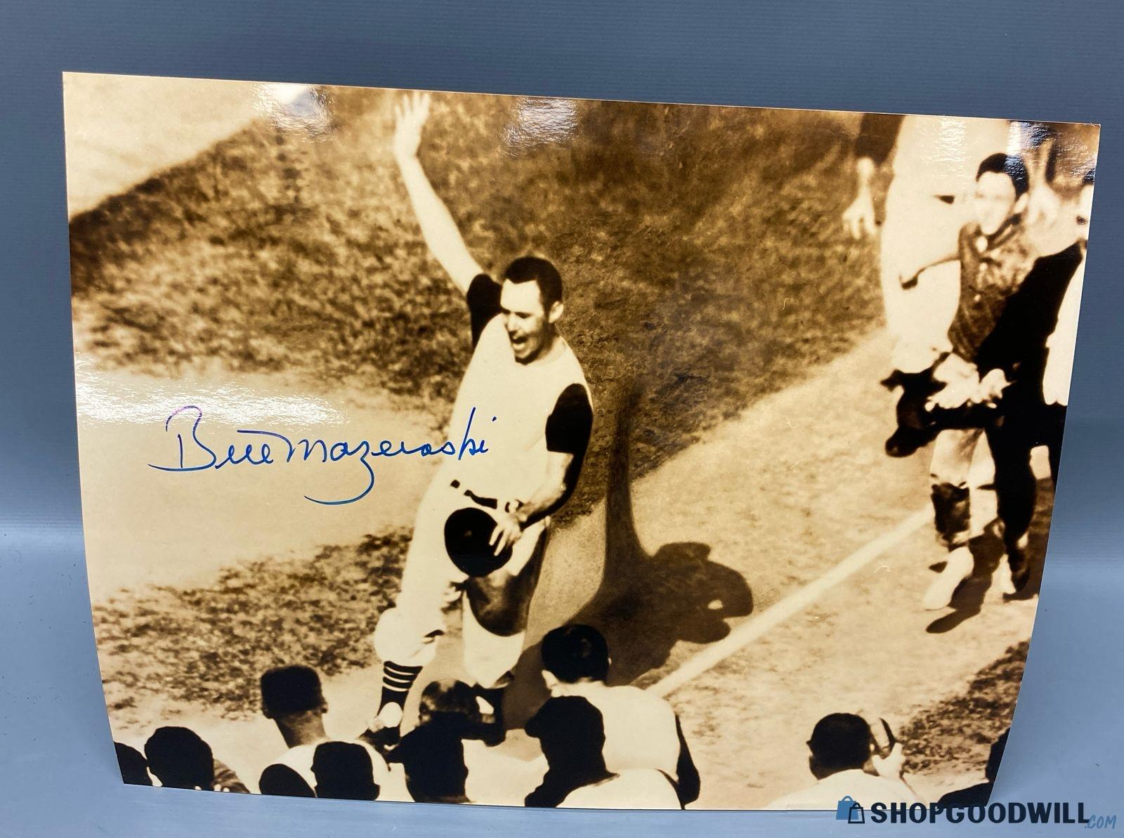 Pittsburgh Pirates Bill Mazeroski Signed Sepia Tone Photo 10" X 8 ...