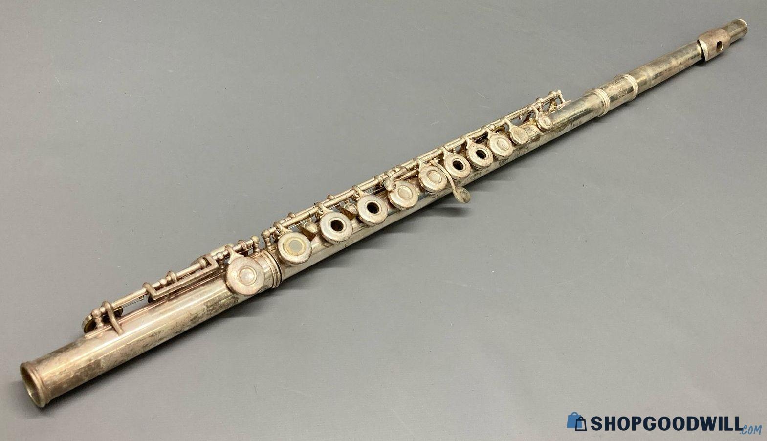 Gemeinhardt 800 Silver Elkhart Ind 3sh Flute (Dents) | ShopGoodwill.com