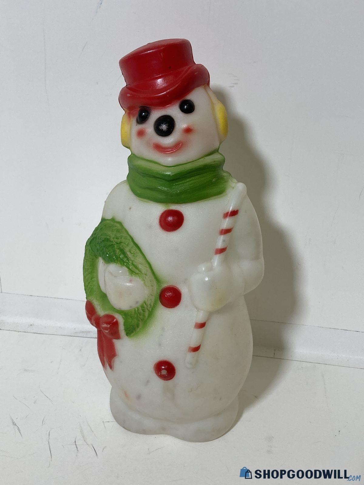 1968 Empire Plastics Blow Mold Snowman, Vintage - shopgoodwill.com