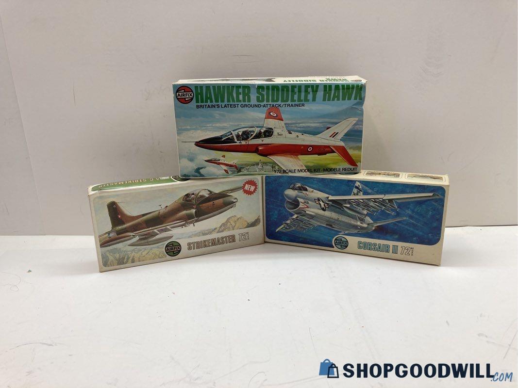 Vintage Airfix Scale Models Lot Of Strikemaster Corsair Siddeley