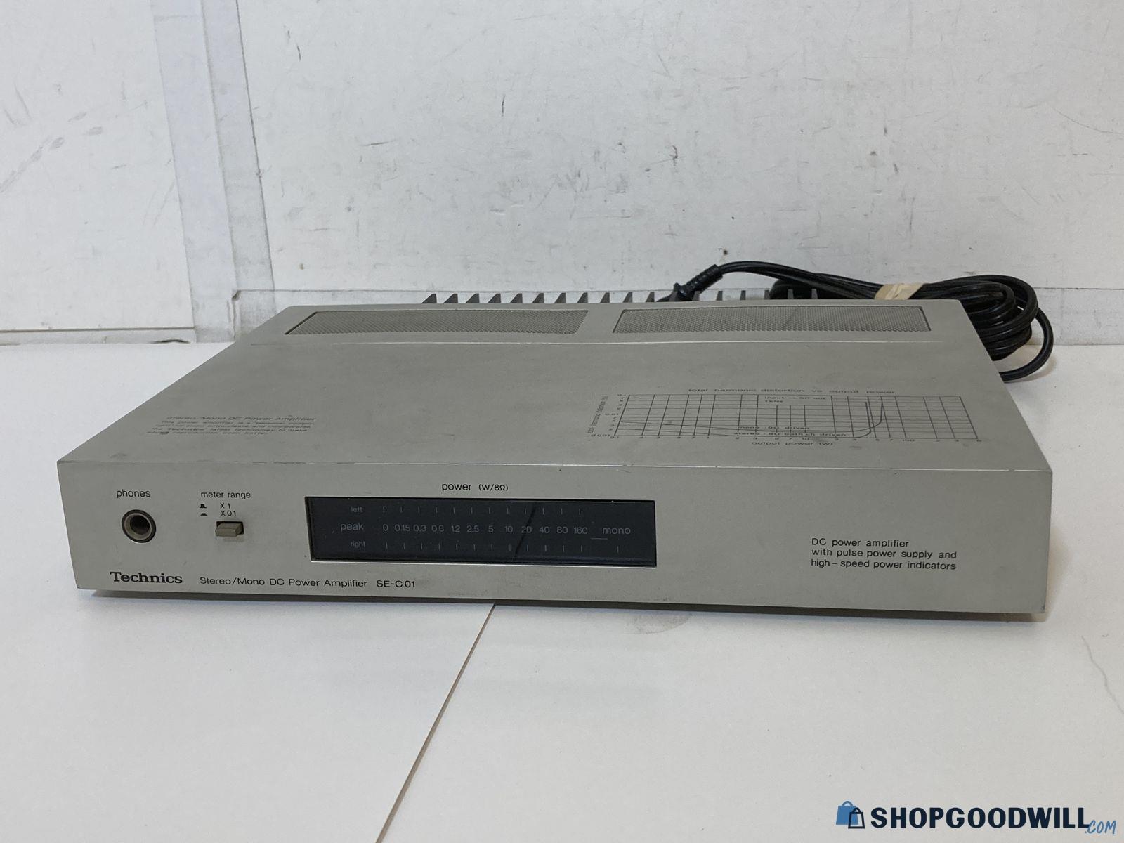 Technics Stereo Mono DC Power Amplifier Model SE C Shopgoodwill Com