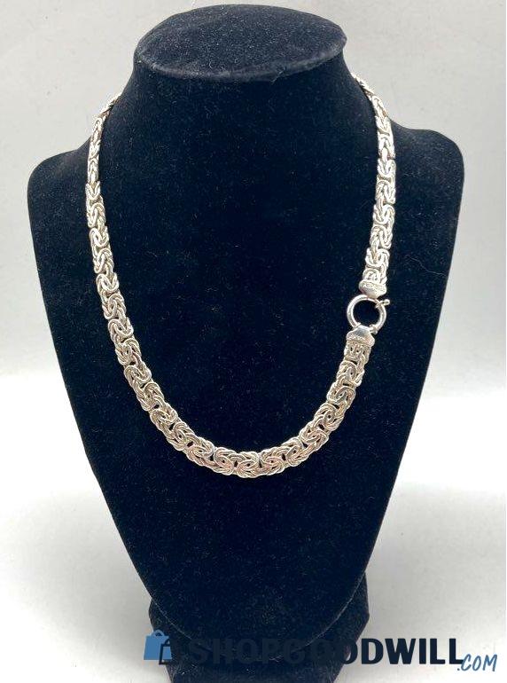 Sterling Silver 925 Byzantine Necklace Signed Ak Turkey Atasay ...