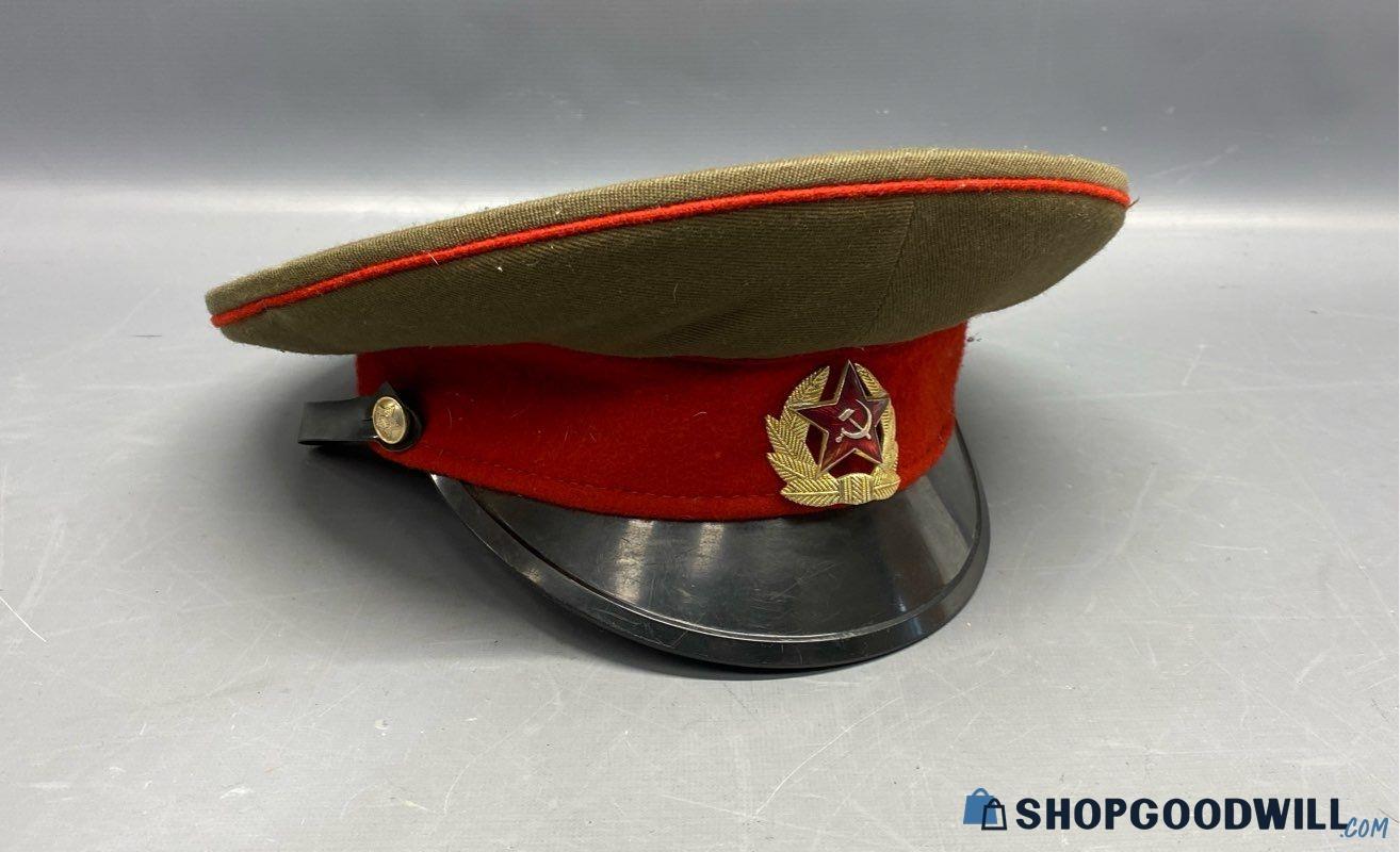 Vintage Ussr Russian Communist Military Cap ShopGoodwill Com