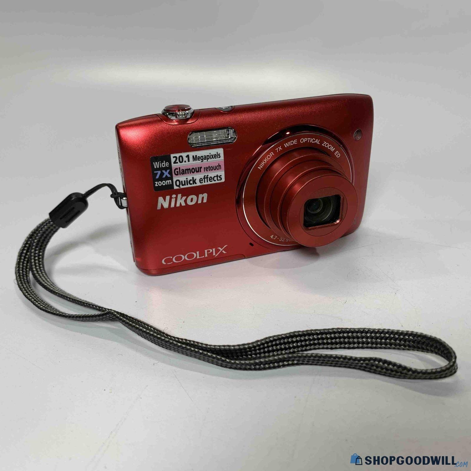 Nikon Coolpix S3400 20.1MP 7x Digital Camera - shopgoodwill.com