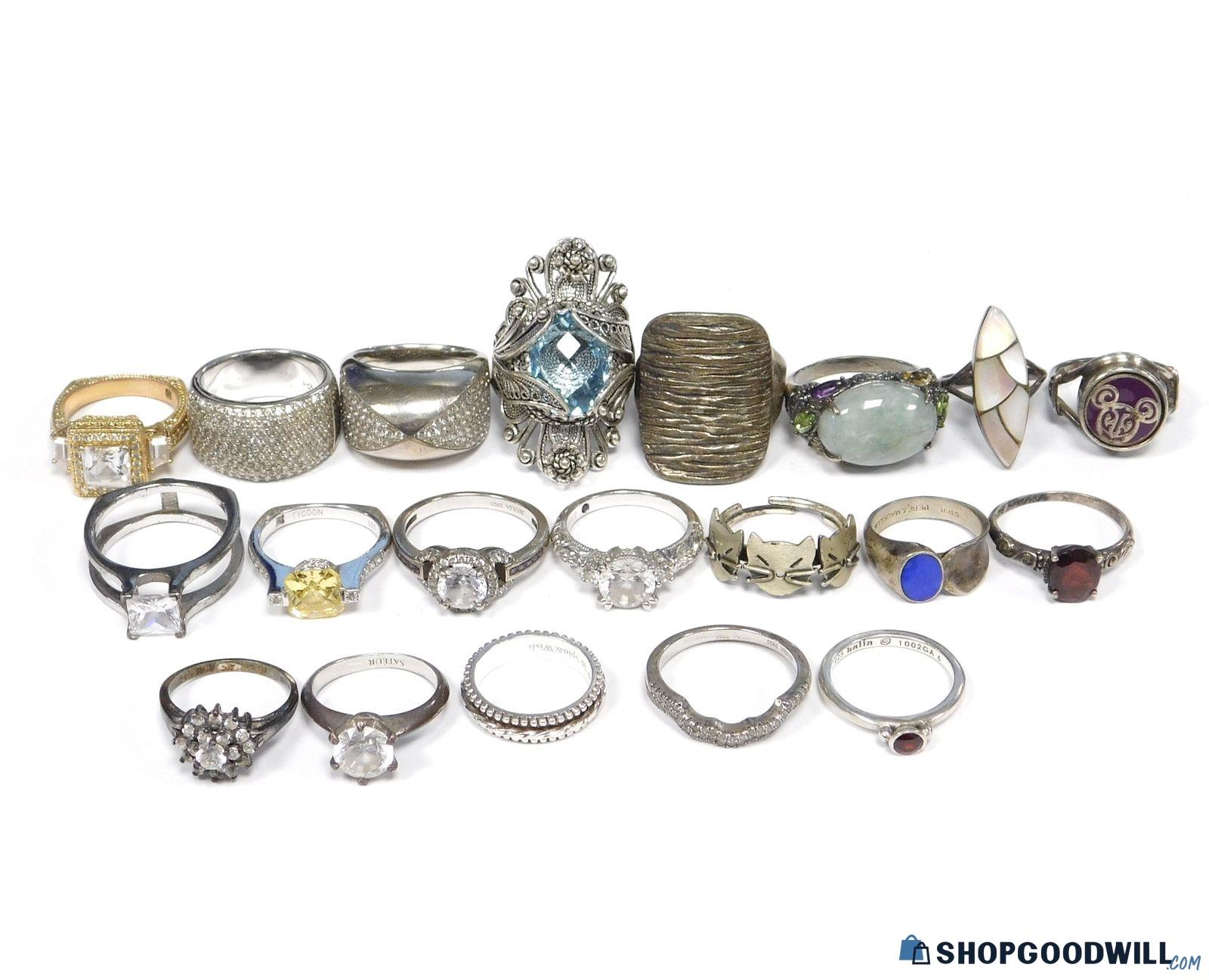 Lot Of 925 Sterling Silver Branded Rings | ShopGoodwill.com