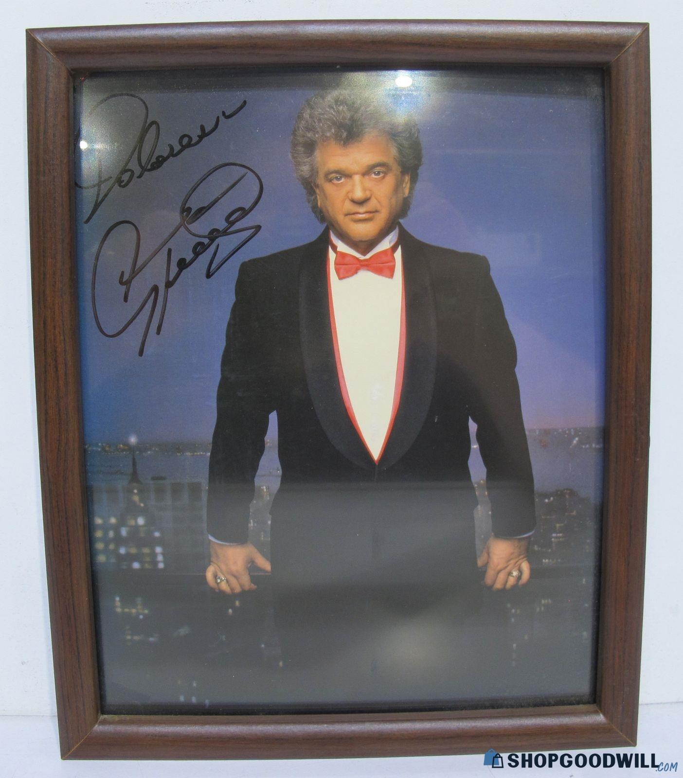 Conway Twitty Signed Photo in Frame - shopgoodwill.com