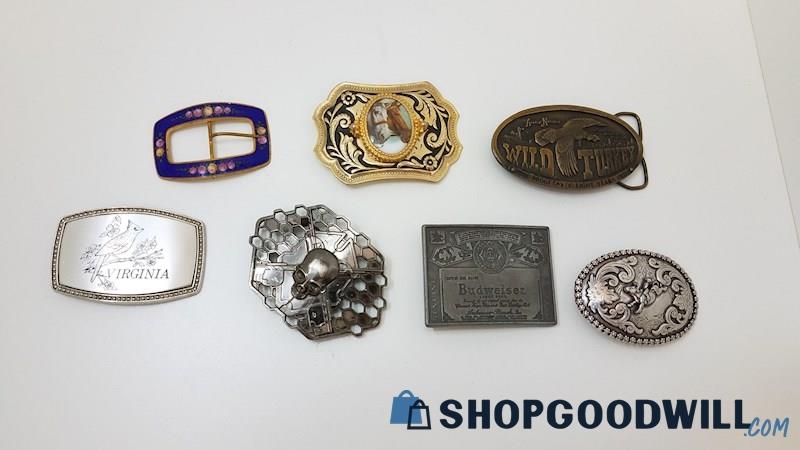 Assorted Belt Buckle Lot - shopgoodwill.com