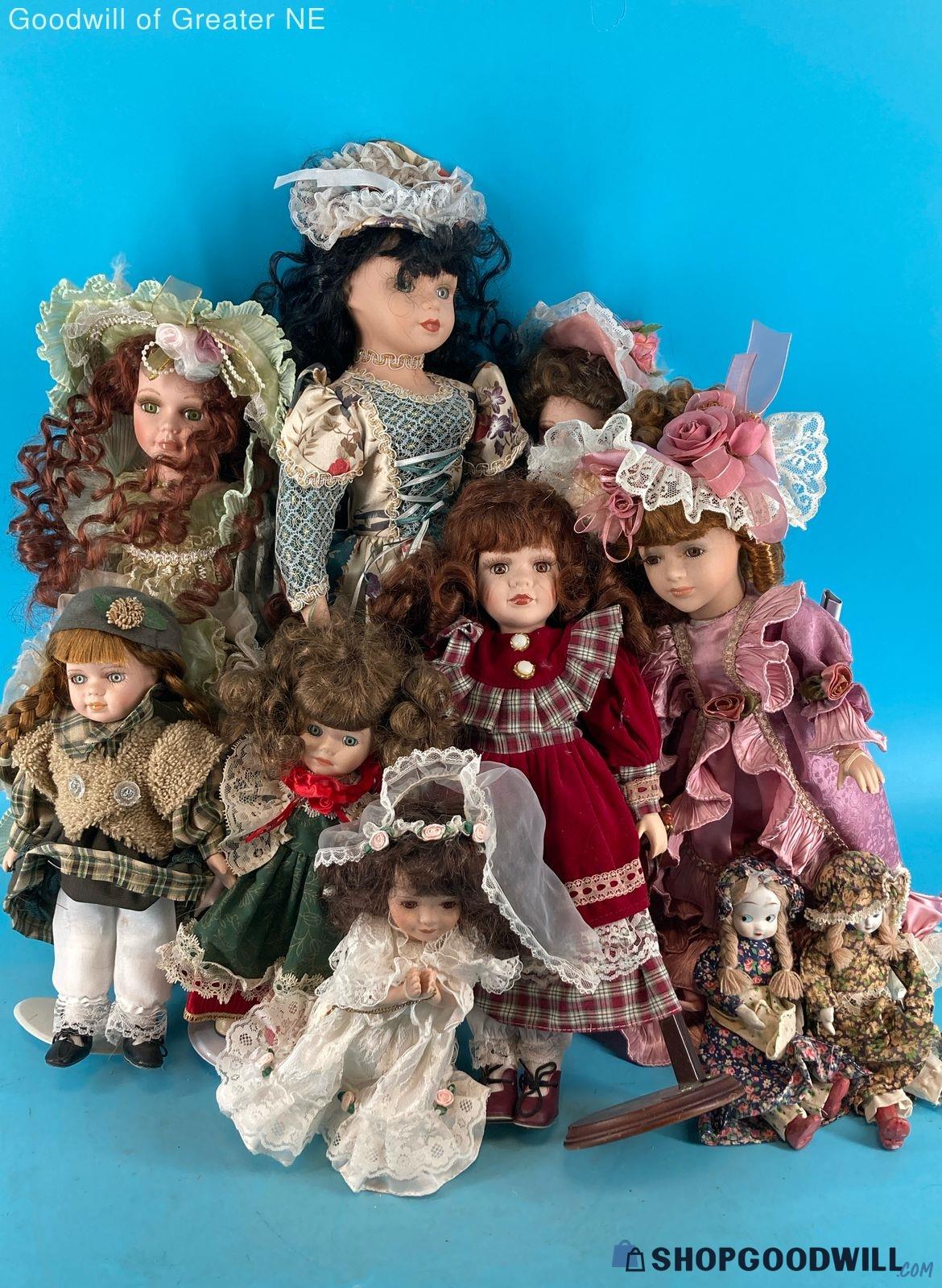 10 Porcelain Dolls | ShopGoodwill.com