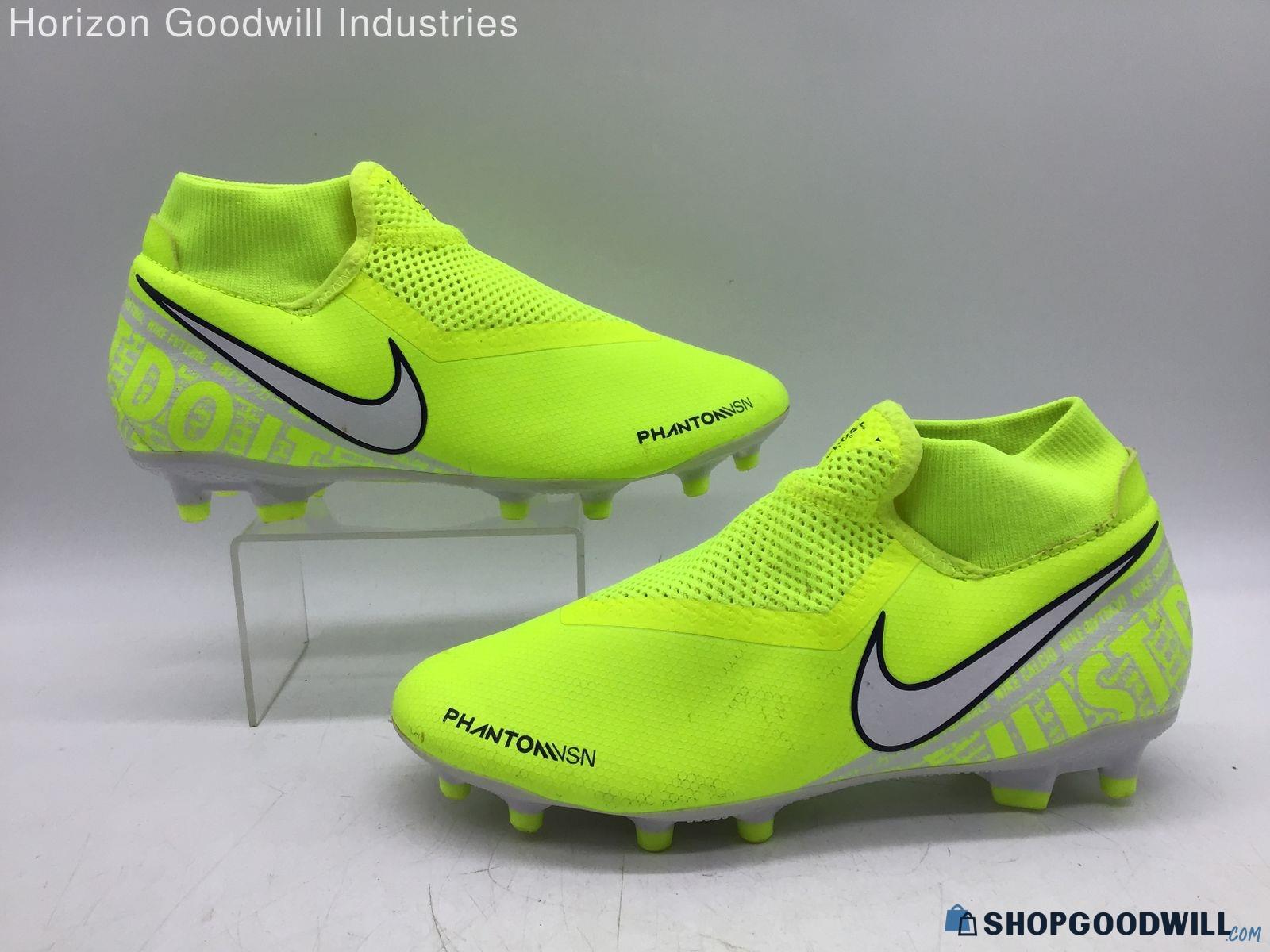 Nike Ao3258-717 Phantom Vsn Elite Df Fg Volt Neon/white Soccer Cleats ...