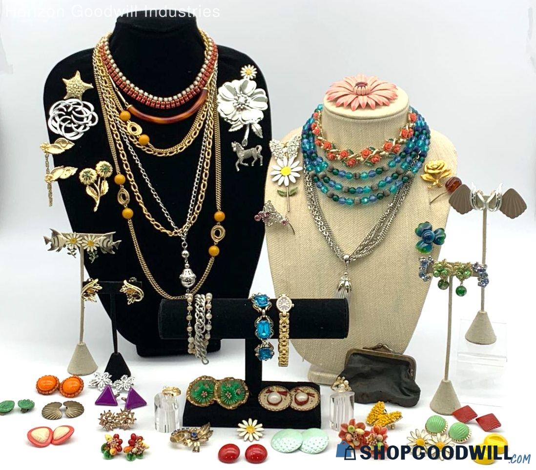 Funky Grandma's Colorful & Wild Vintage Costume Jewelry Assortment ...