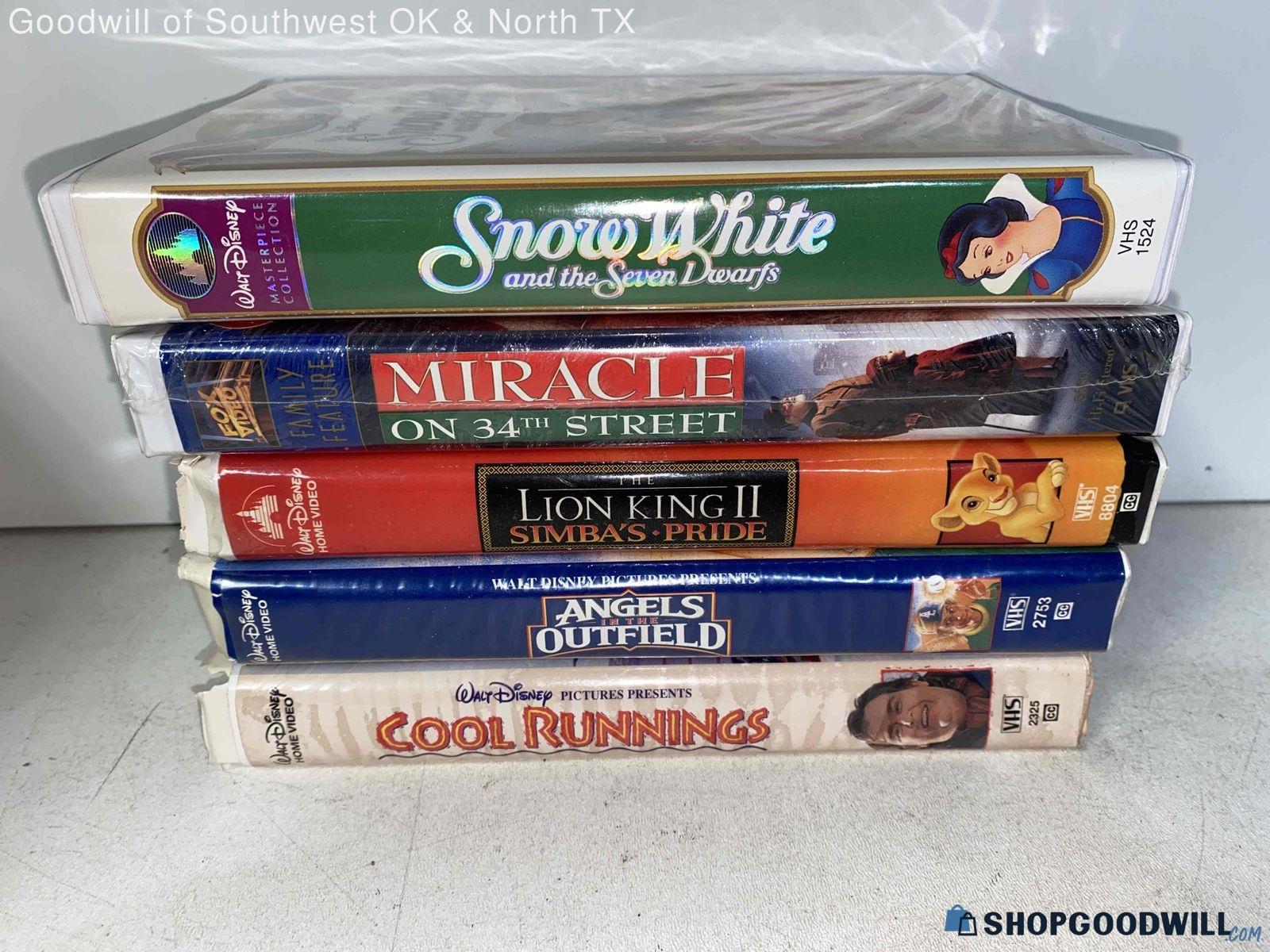 Lot Of 5 Walt Disney Vhs Movies | ShopGoodwill.com