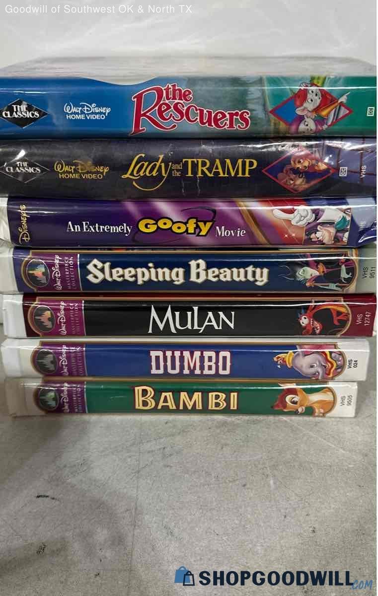 Lot Of 7 Walt Disney Classics Vhs Movies | ShopGoodwill.com