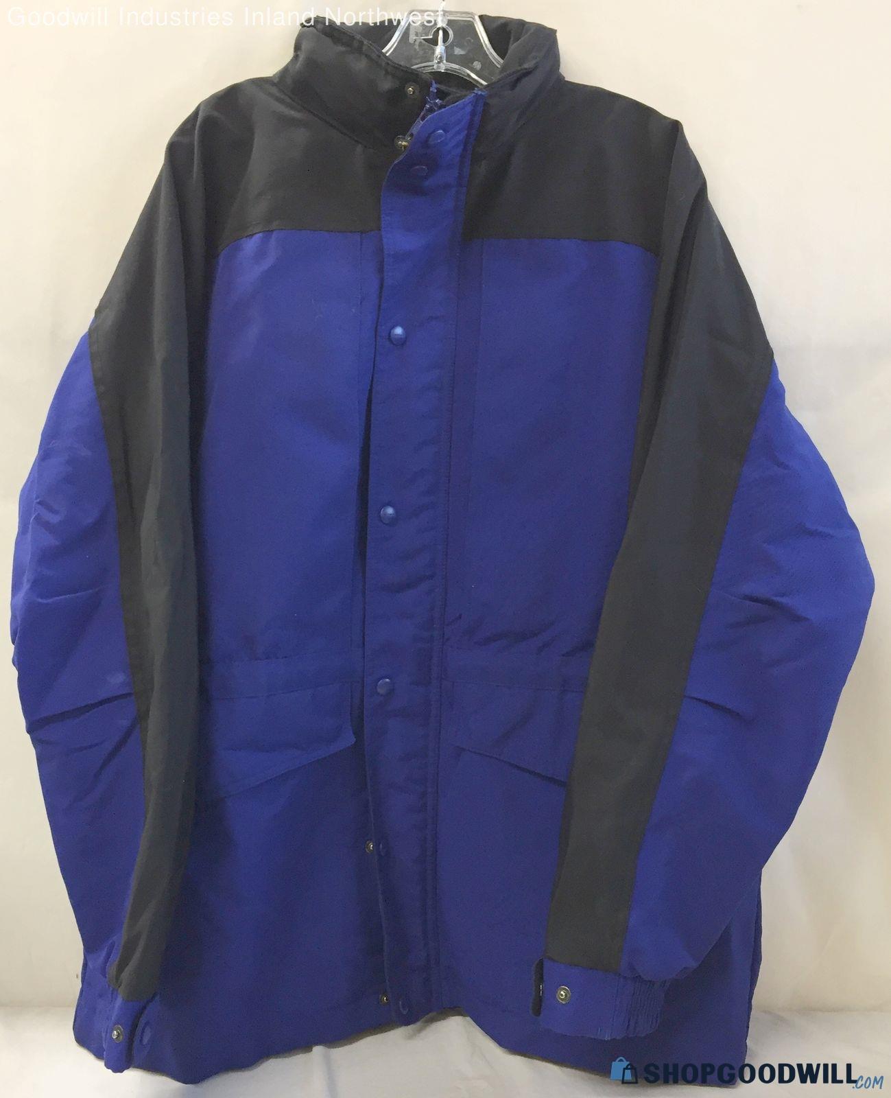Men's Carhartt Blue/black 100% Nylon Full Zip Size L | ShopGoodwill.com