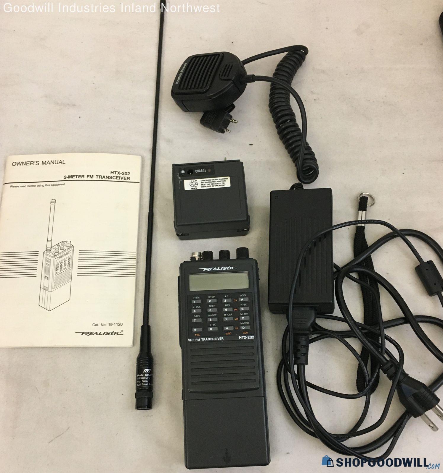 Radioshack Realistic HTX202 VHF FM Transceiver w/ Accessories