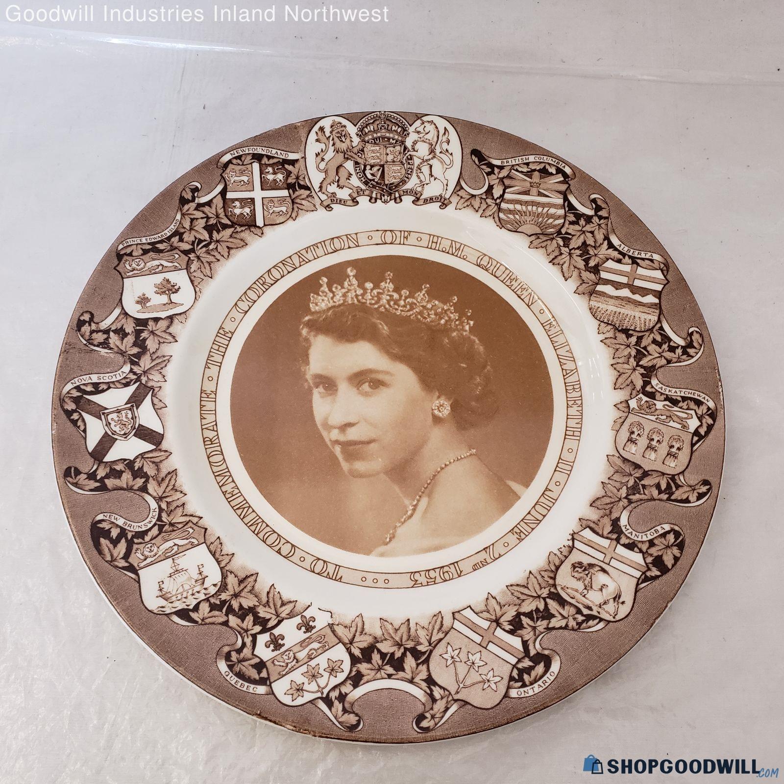 1953 Royal Staffordshire Ceramics Confederation Series Queen Elizabeth ...