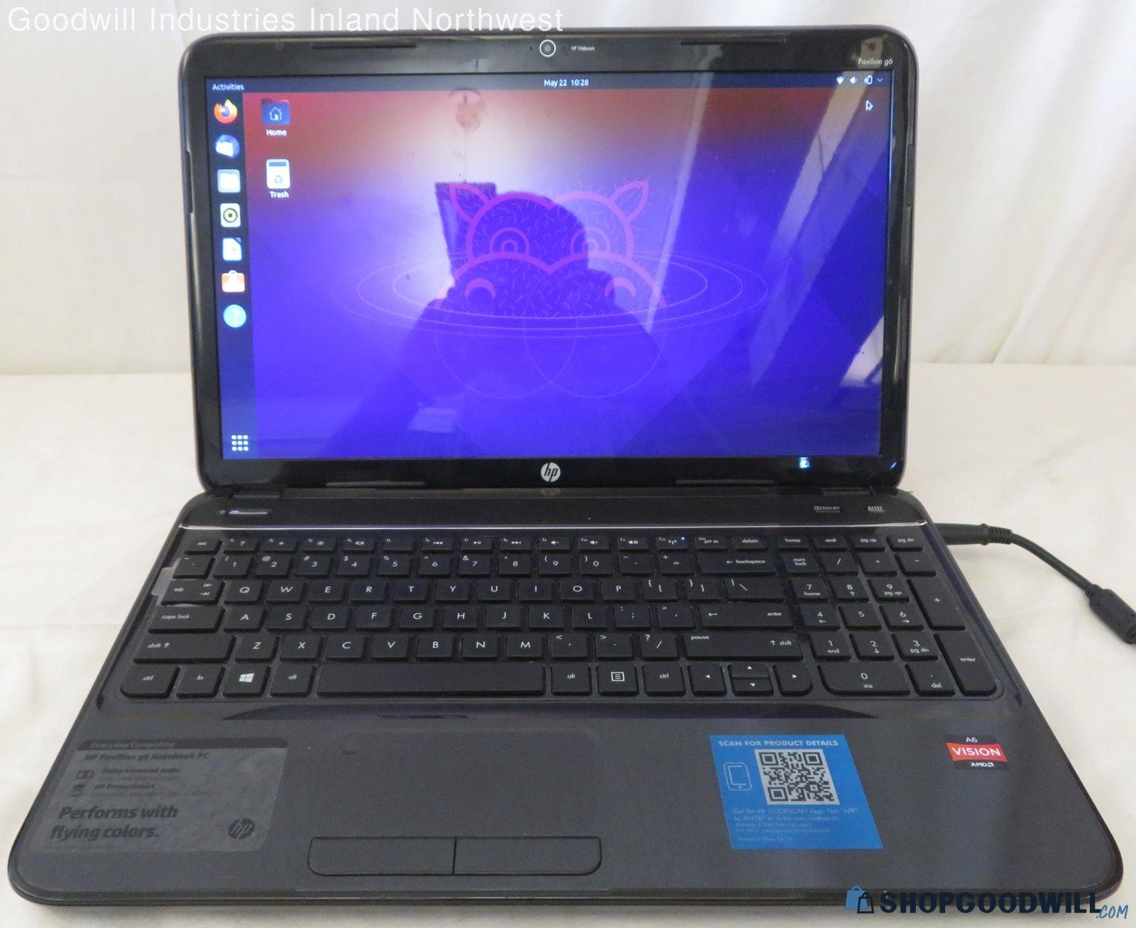 Hewlett Packard HP Pavilion G6 AMD A6-4400m 8GB 750GB Laptop ...