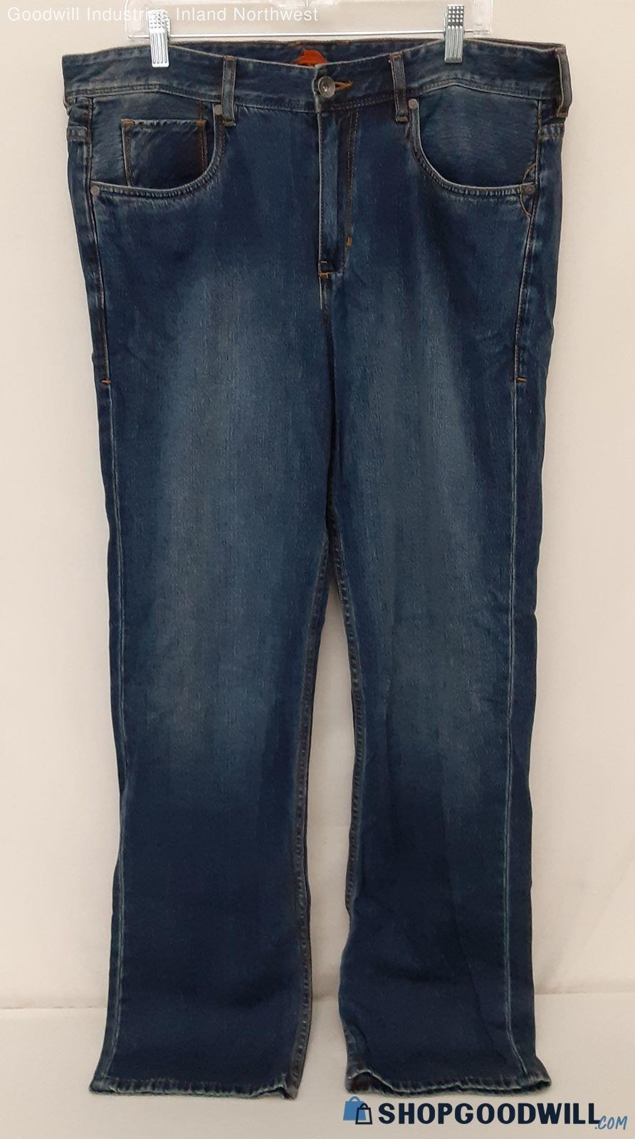 Men's Tommy Bahama Cayman Island Relaxed Blue Cotton Straight Jeans ...