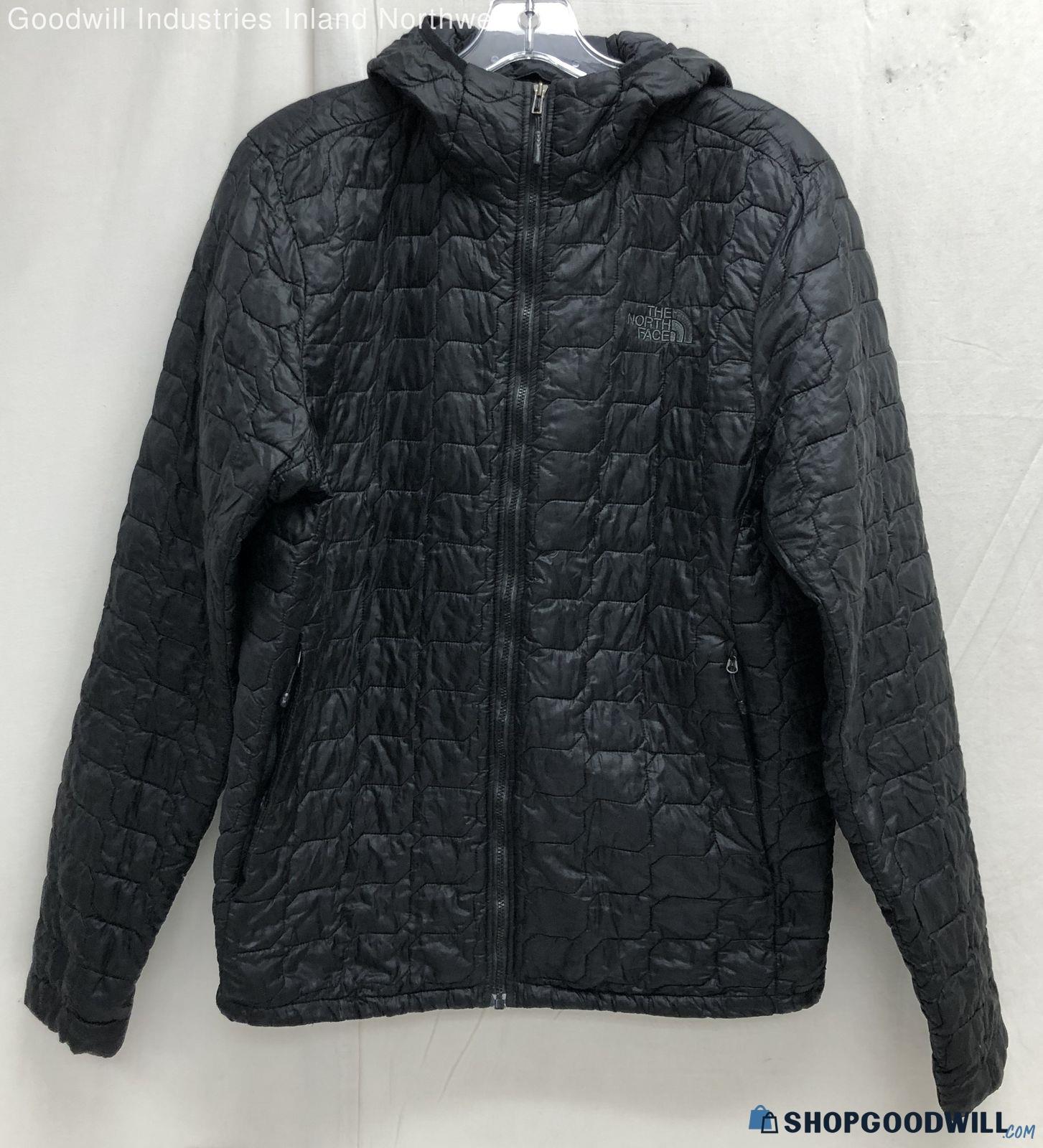 Men's The North Face Black Quilted Insulated Full Zip Jacket Size ...