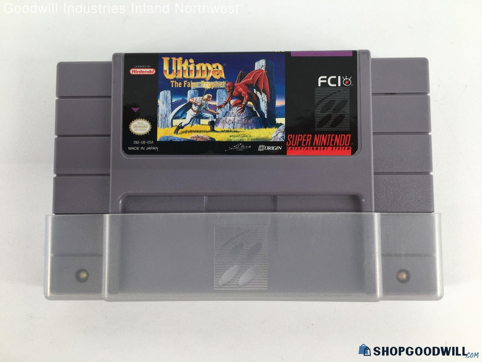 Ultima The False Prophet Super Nintendo Snes Game With Dust Cover ...