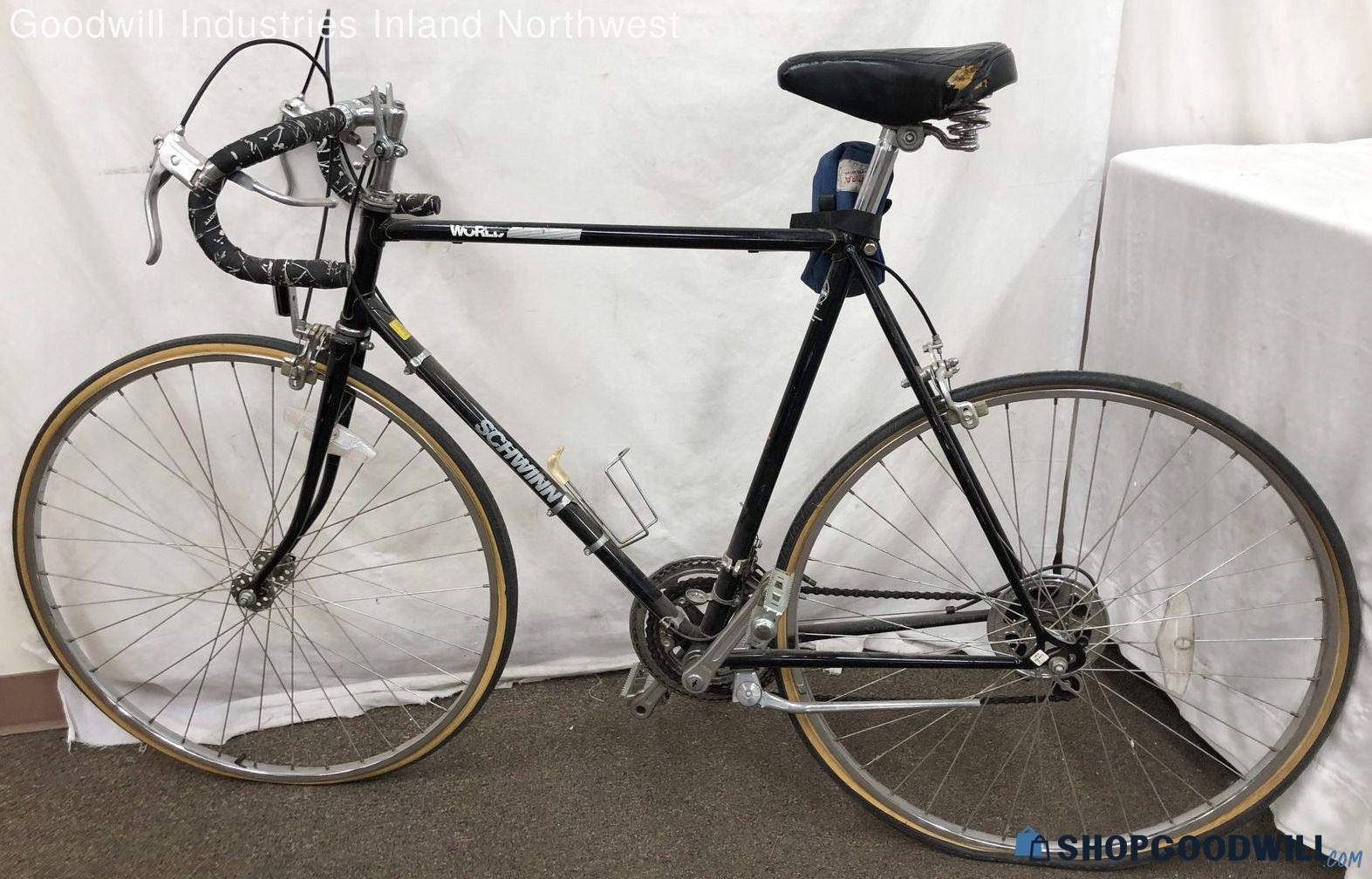 Men's Vintage 1980s Schwinn Black World Mtn. Bike Puo | ShopGoodwill.com