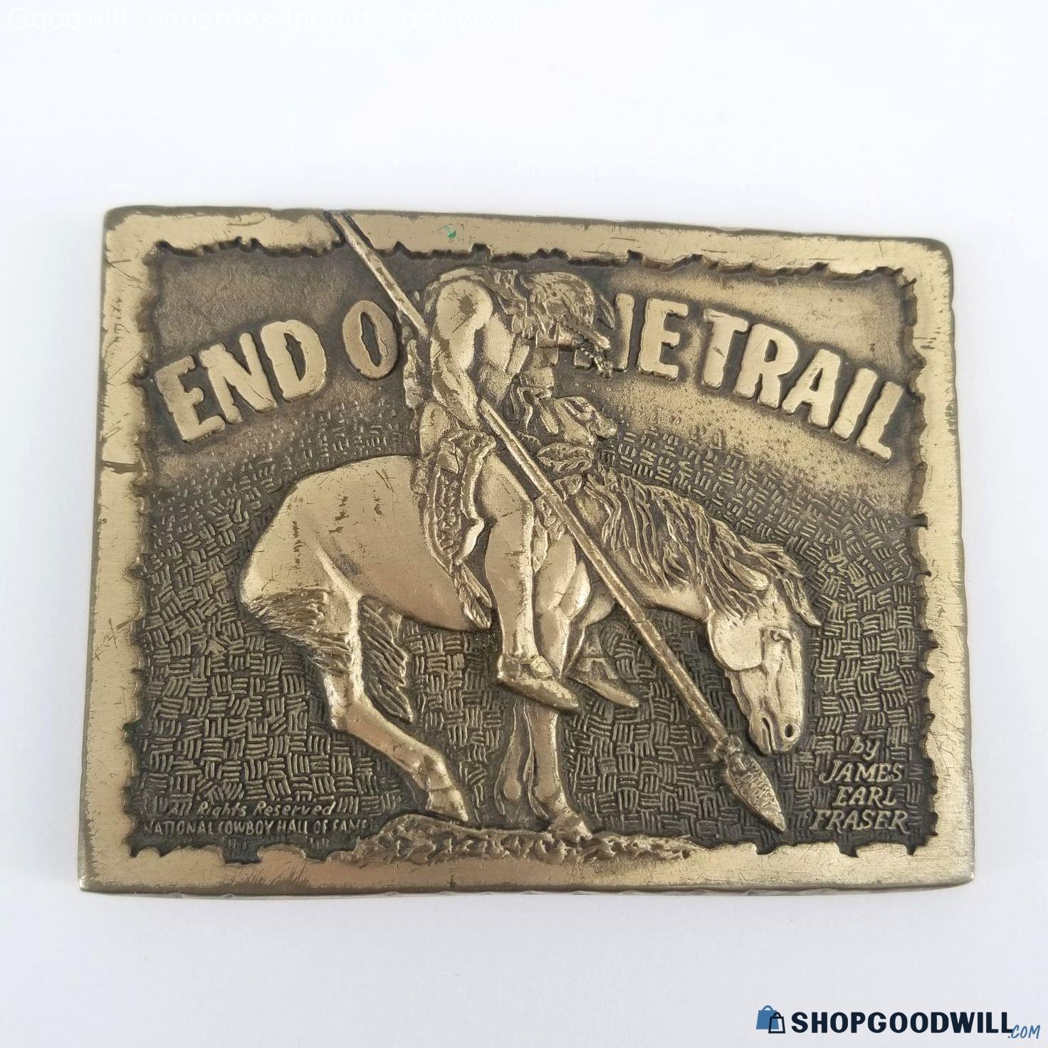 Adm End Of The Trail By James Earl Fraser Solid Brass Belt Buckle 111 ...