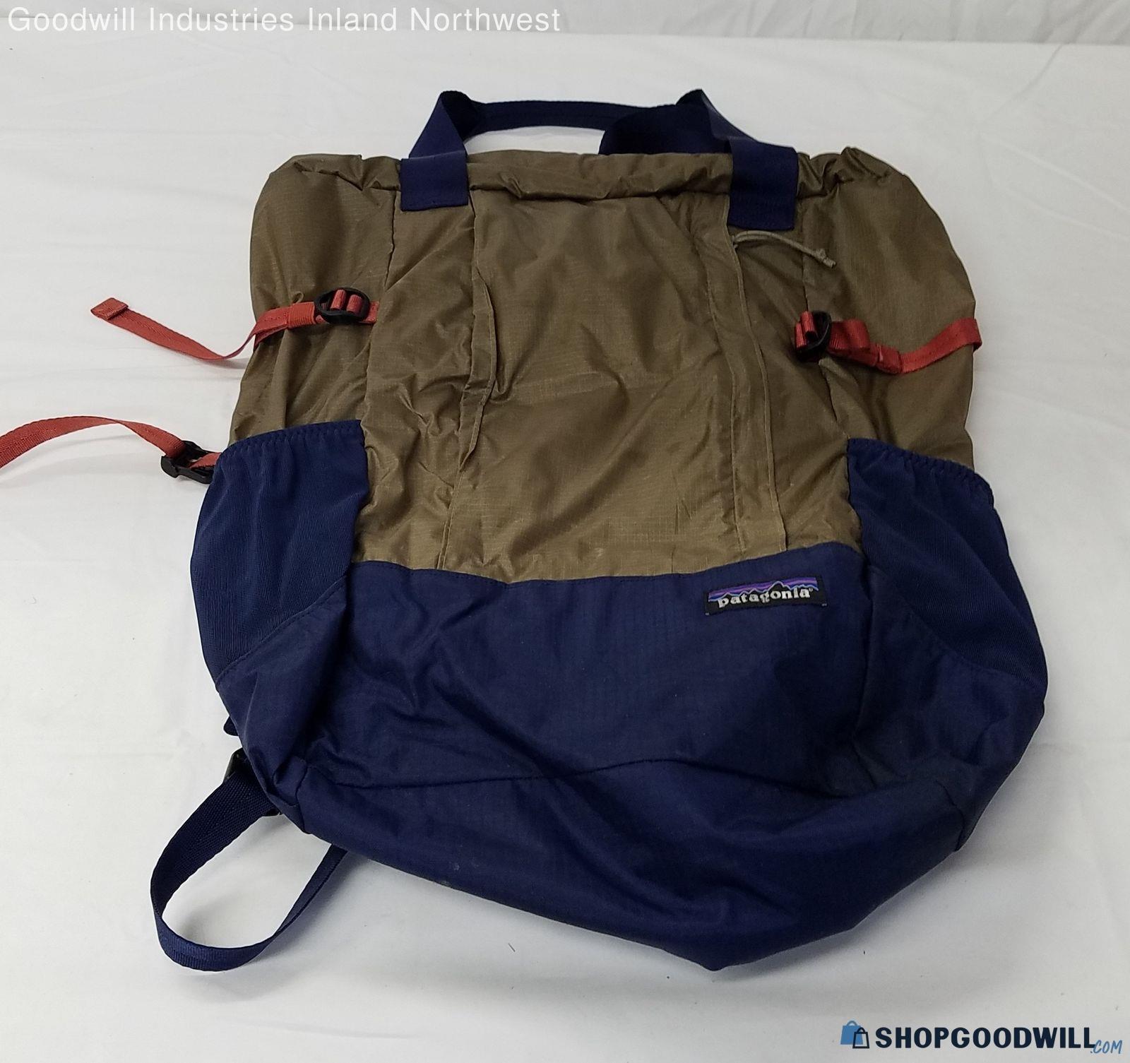 Patagonia Brown & Blue & Orange Backpack | ShopGoodwill.com