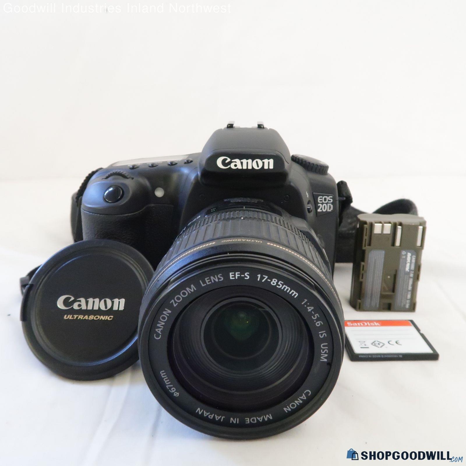 Canon EOS 20D Digital Camera W/ EFS 17-85mm Zoom Lens - shopgoodwill.com