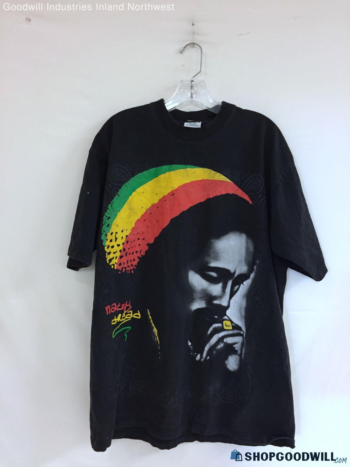 Vintage Men's Pro Game Bob Marley Natty Dread Size 2 XL-Tall Graphic T ...