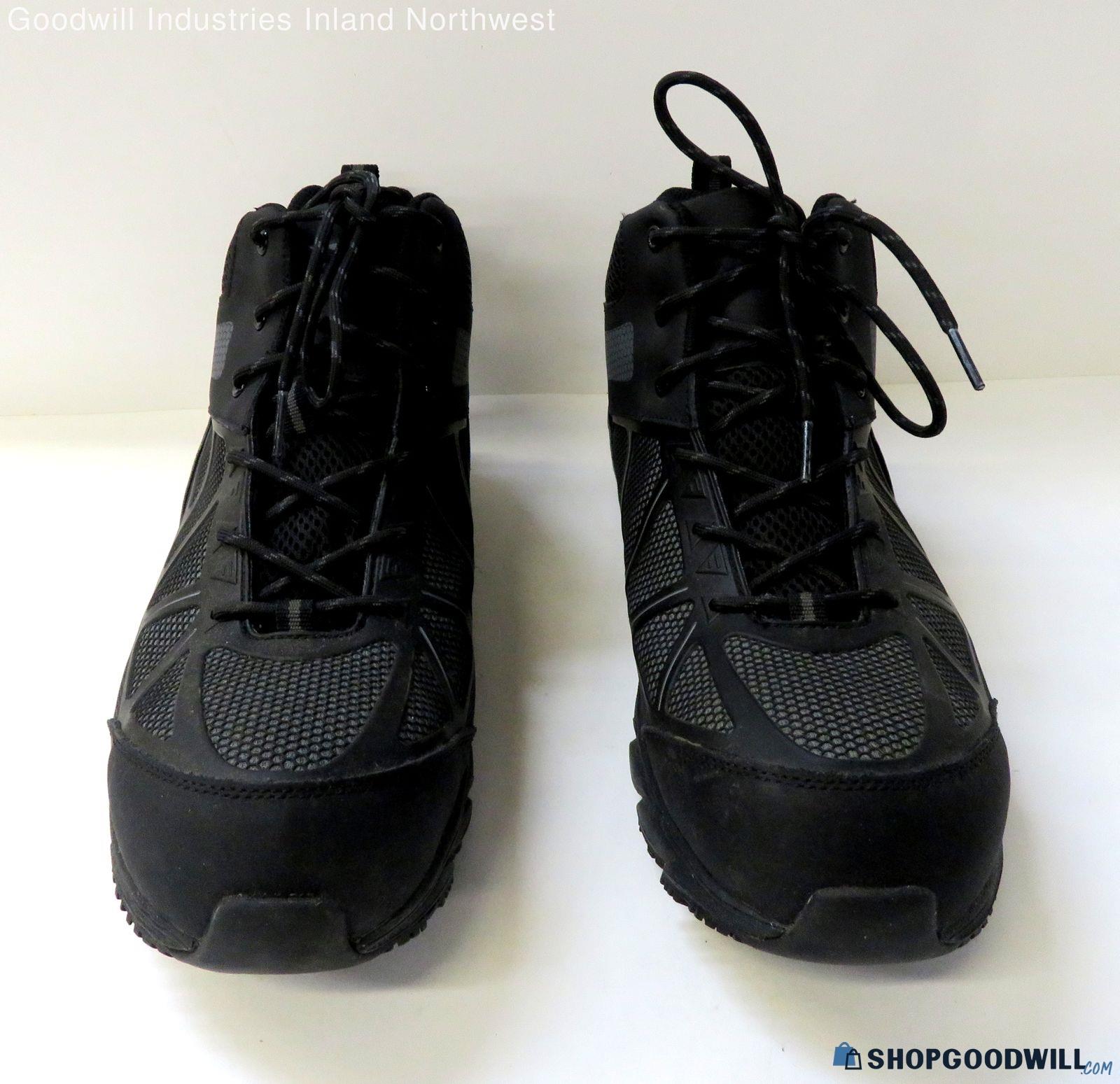 Men's Propel Mid High Top Black Shoes Size 12 - shopgoodwill.com