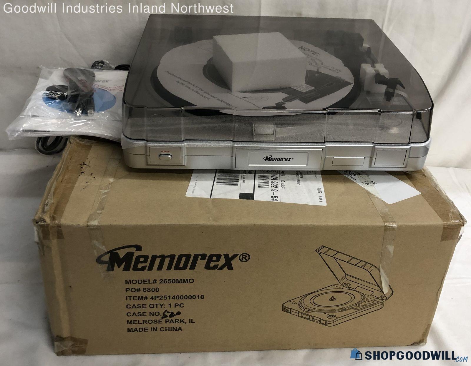 NIB Memorex 2650MMO USB Record Player Turntable