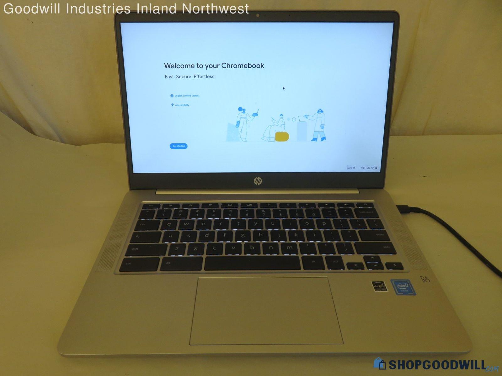 HP Chromebook 14a-na0052tg Intel Celeron Processor N4020 4GB Laptop ...