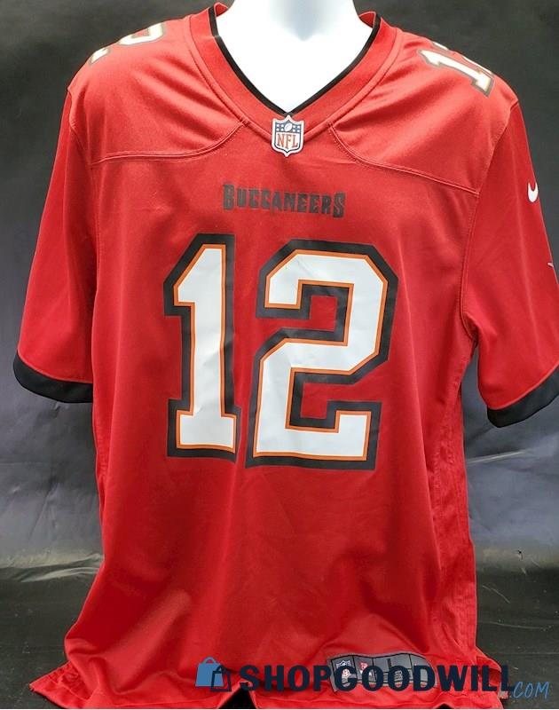 Nike NFL Buccaneers Jersey #12 Tom Brady Size L - shopgoodwill.com