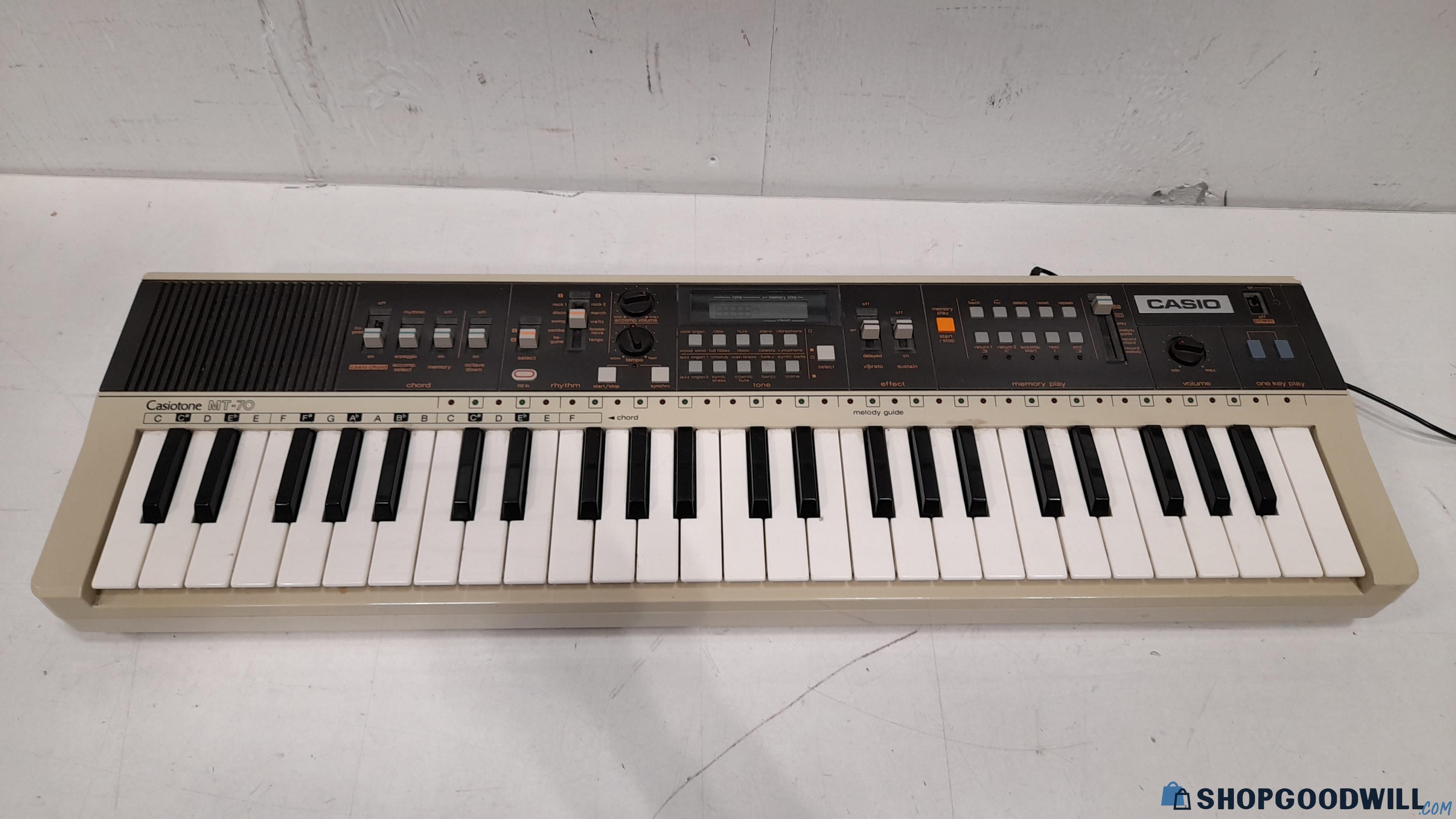 Casio Mt-70 Casiotone Compact Synthesizer | ShopGoodwill.com