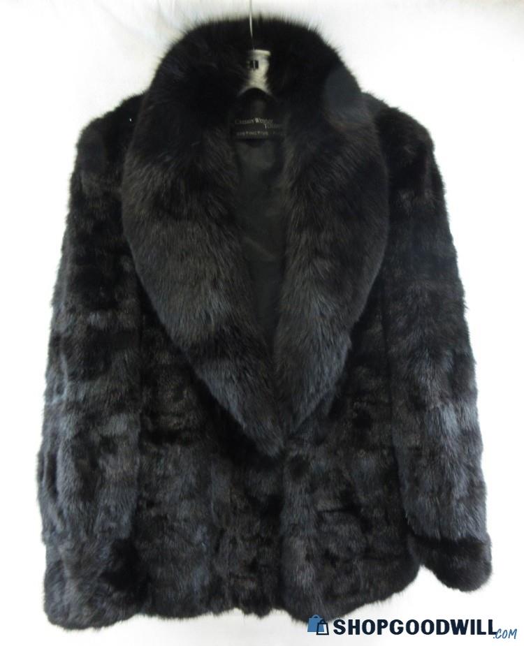 Cherry Webb & Touraine Distinctive Furs- Faux Fur Black Color Outerwear ...