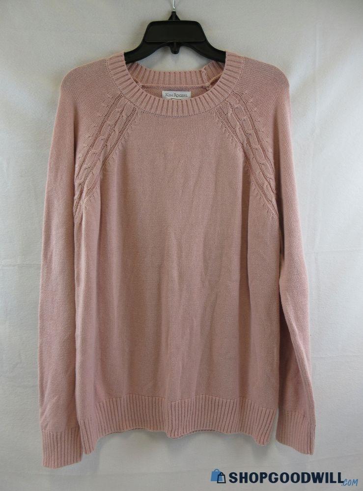 Kim Rogers LT Pink Sweater-NWT Size M RN 31104 - shopgoodwill.com