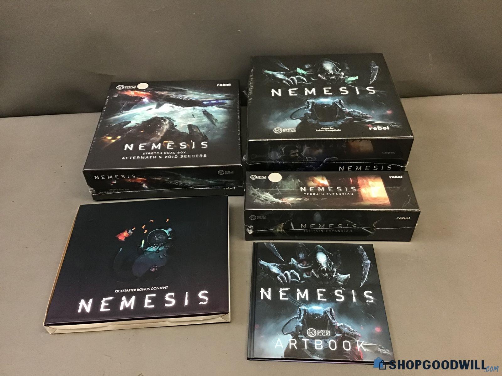 Nemesis Tabletop Board Game W/ Expansions Nib - shopgoodwill.com