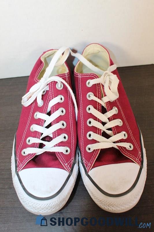 Converse Women's Burgundy Shoes Size 7 - shopgoodwill.com