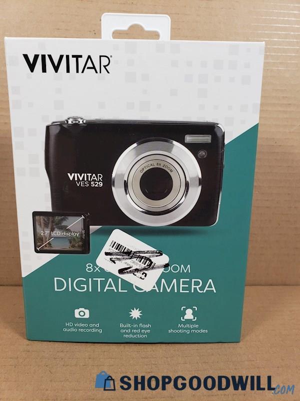 Vivitar 16mp Optical Lens Digital Camera Ves529 Black Open Box