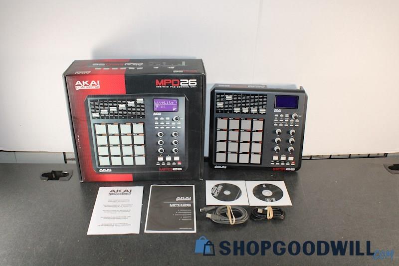 Akai Professional Usb Midi Pad Controller Mpd26 | ShopGoodwill.com