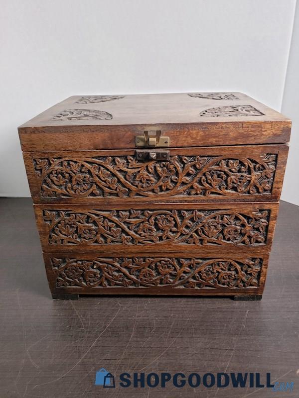 Wood Jewelry Box | ShopGoodwill.com