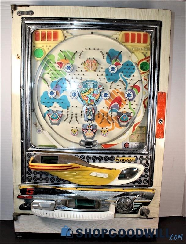 Vintage Deluxe Mizuho Slot Game Machine Japanese Pinball Arcade 