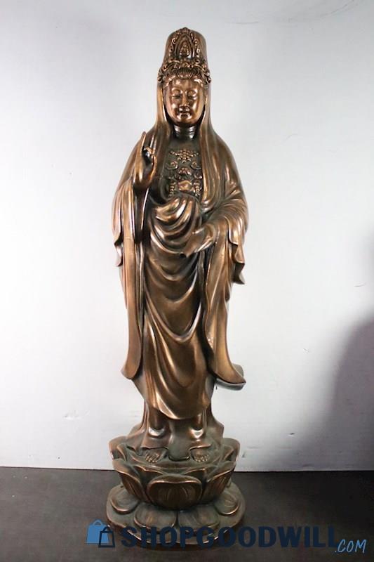 Large Foreign Goddess Sculpture - shopgoodwill.com