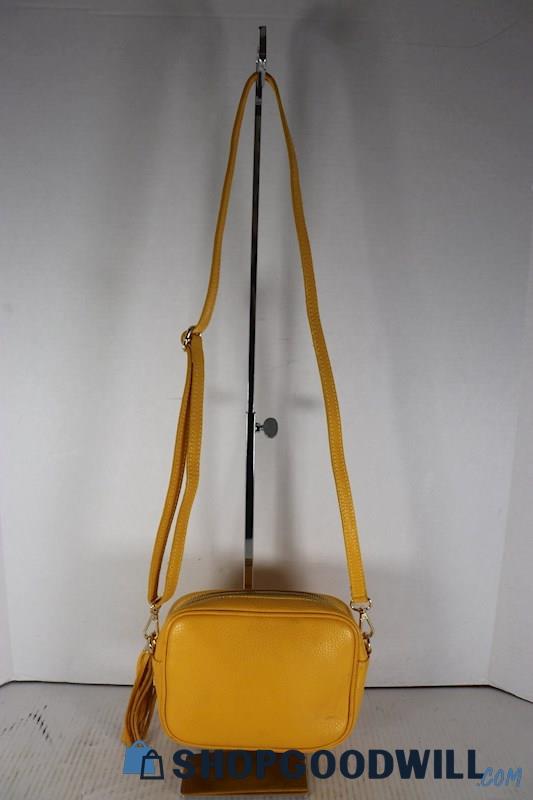 Borse In Pelle, Women's Leather Purse-Italy-Yellow - shopgoodwill.com