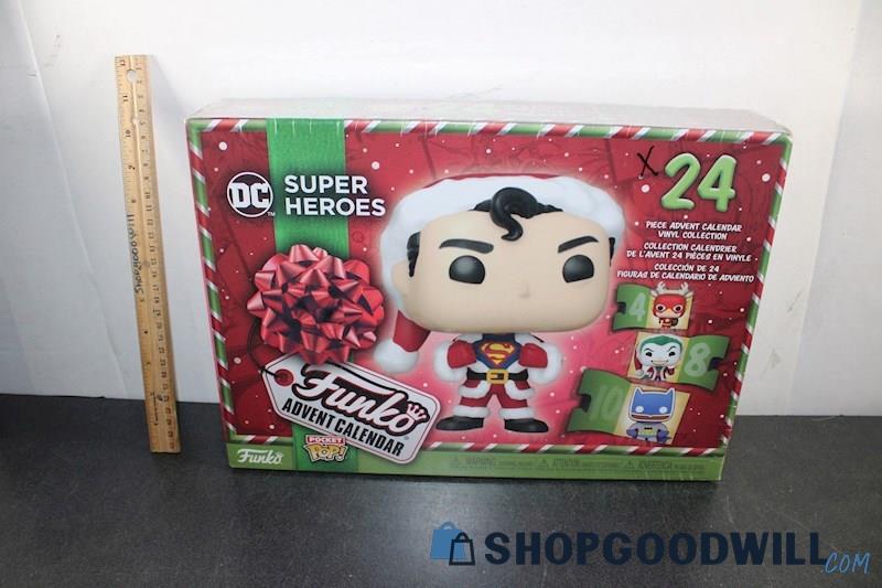 Funko/dc Super Heroes Advent Calendar Nib Superman/batman/joker