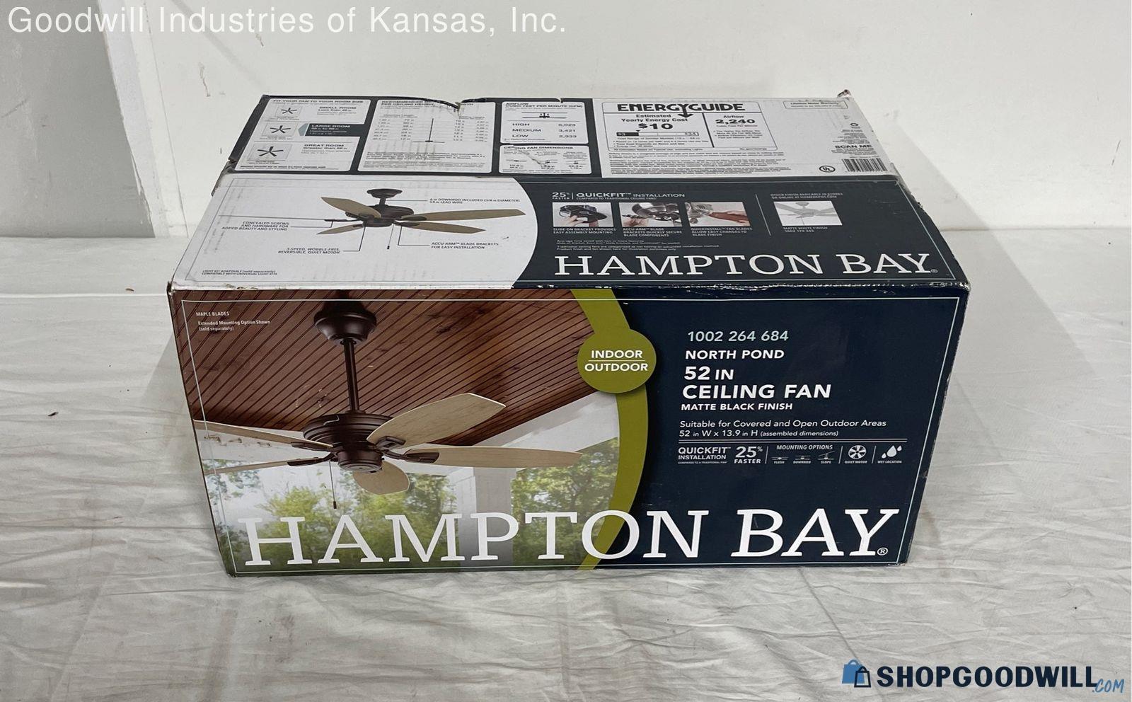 Hampton Bay North Pond 52in Indoor/outdoor Ceiling Fan 1002 264 684 ...