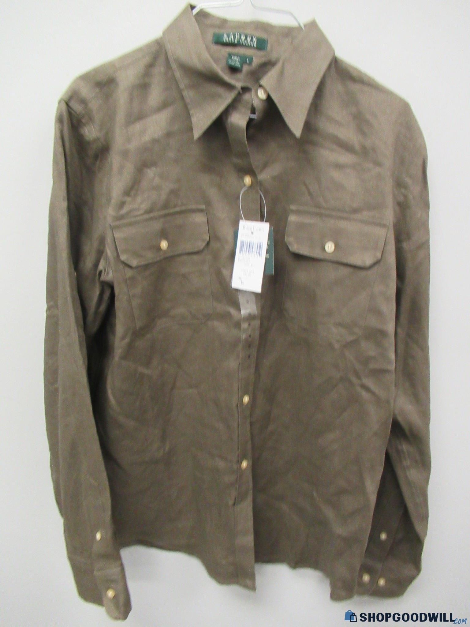 Women's Ralph Lauren Button Up Shirt 6 - shopgoodwill.com