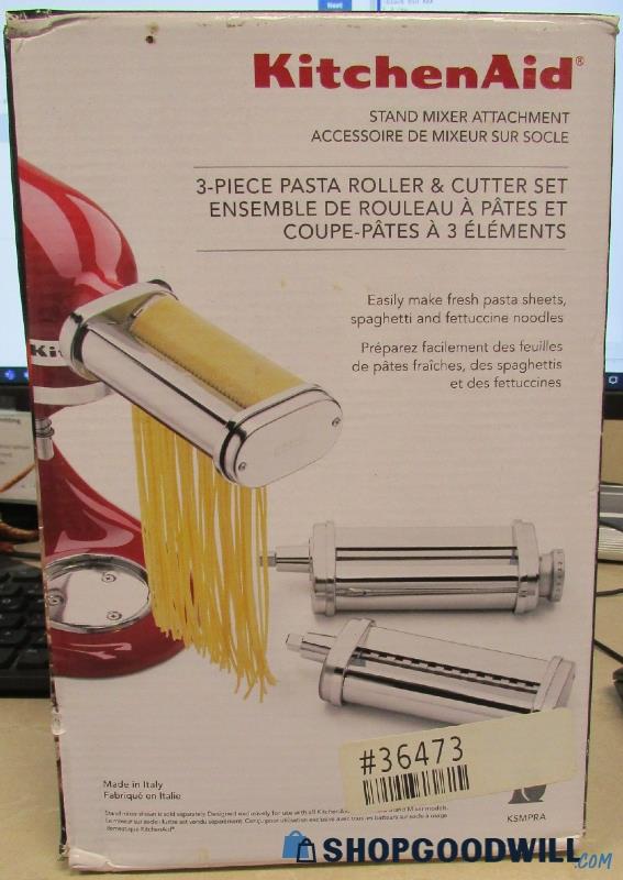 Kitchen Aid 3 Piece Pasta Roller And Cutter Set