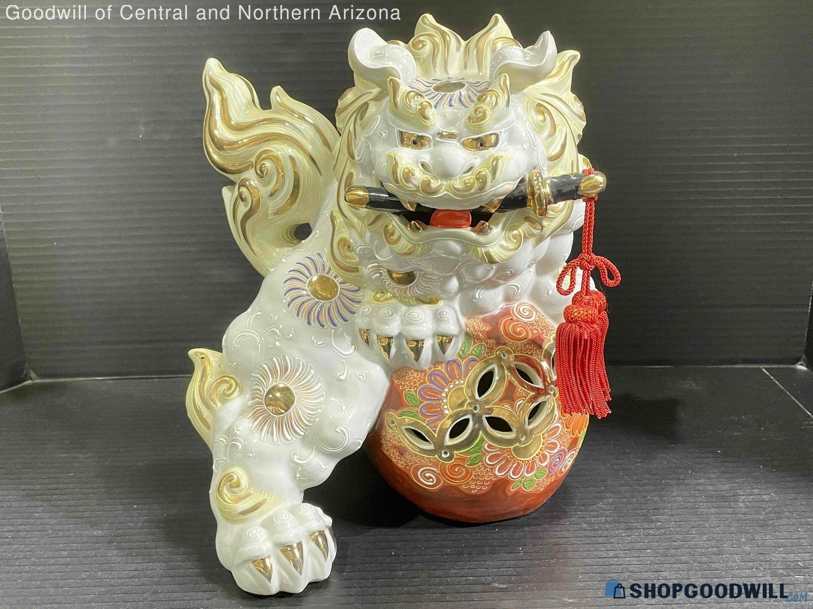 Chinese Ceramic Dragon Statue - shopgoodwill.com