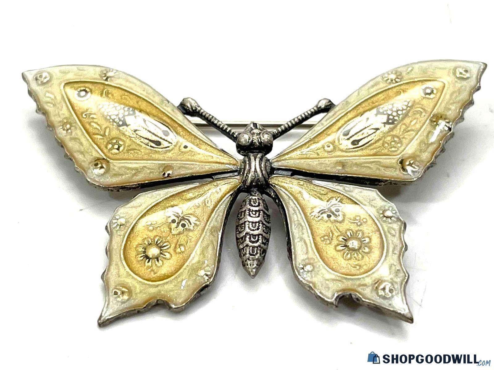 Vintage Catherine Popesco France Butterfly Brooch - shopgoodwill.com